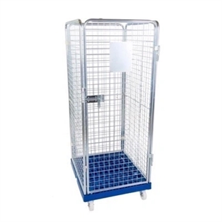 Gitterbur, rød plastbund, 815 x 724 x 1800 mm