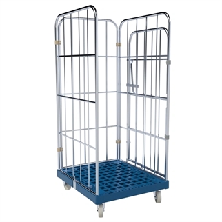 Transportbur, lukket bund, 724x815x1650 mm, billede 1