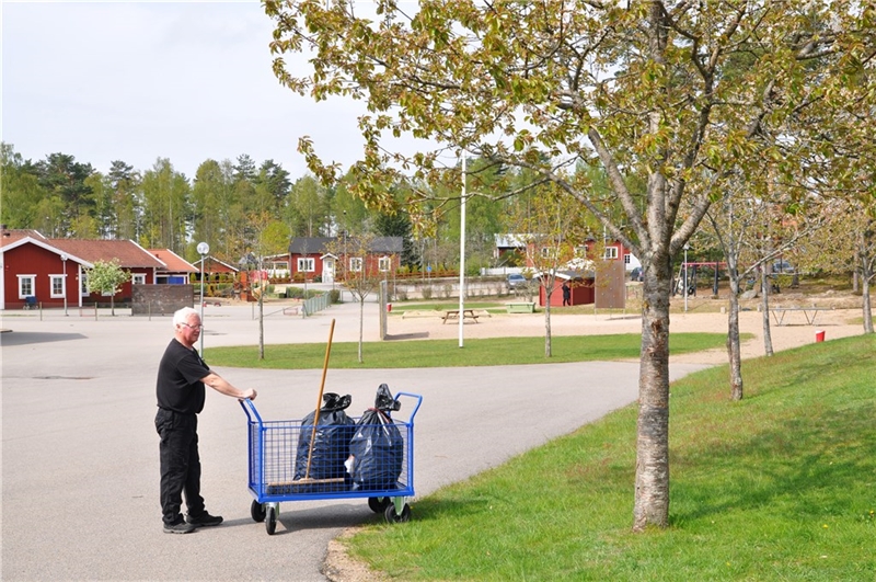 Pakkevogn, blå med fire netsider 1366x800x1020mm, billede 2