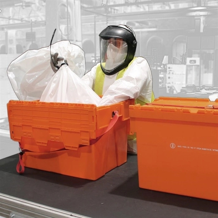 UN Transportkasse, plast, 600x400x310 mm, til farligt gods, billede 1