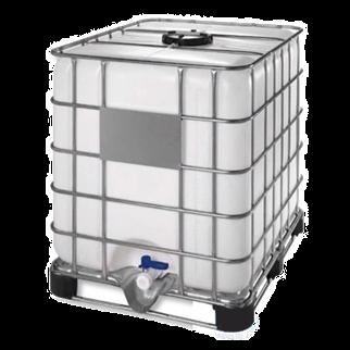Brugt palletank 1000 L, på stålpalle