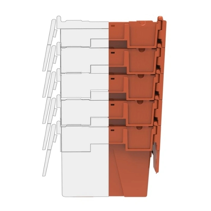 UN Transportkasse, plast, 600x400x310 mm, til farligt gods, billede 2