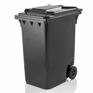 Affaldscontainer 360 L, grå, billede 4