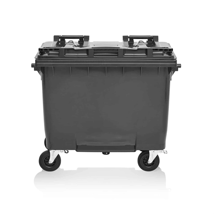 Affaldscontainer 660 L, grå, billede 2