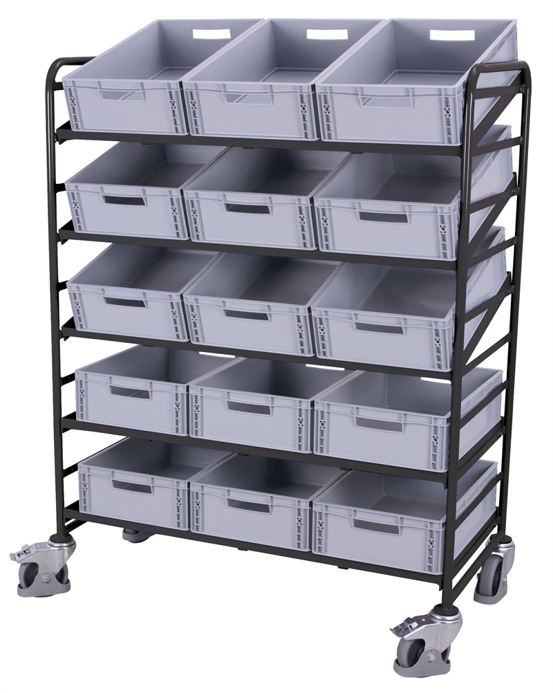 Plukkevogn 1350x665x1785 (BxDxH) - Antracit