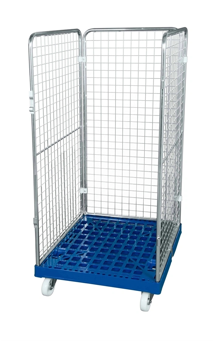 Rullecontainer, 3 sider og lukket bund, 815x724x1550 mm, billede 1