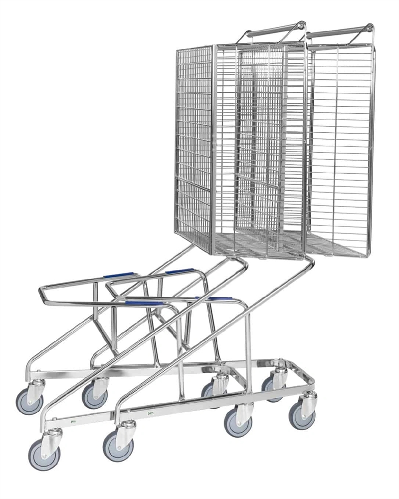 Stor indkøbsvogn med trådkurv, 1070x680x1050, billede 1