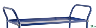 Blåt rullebord m 3 hylder, 1080x480x940 , billede 3