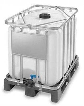 Brugt palletank 600 L på plastpalle, ibc container, ibc tank