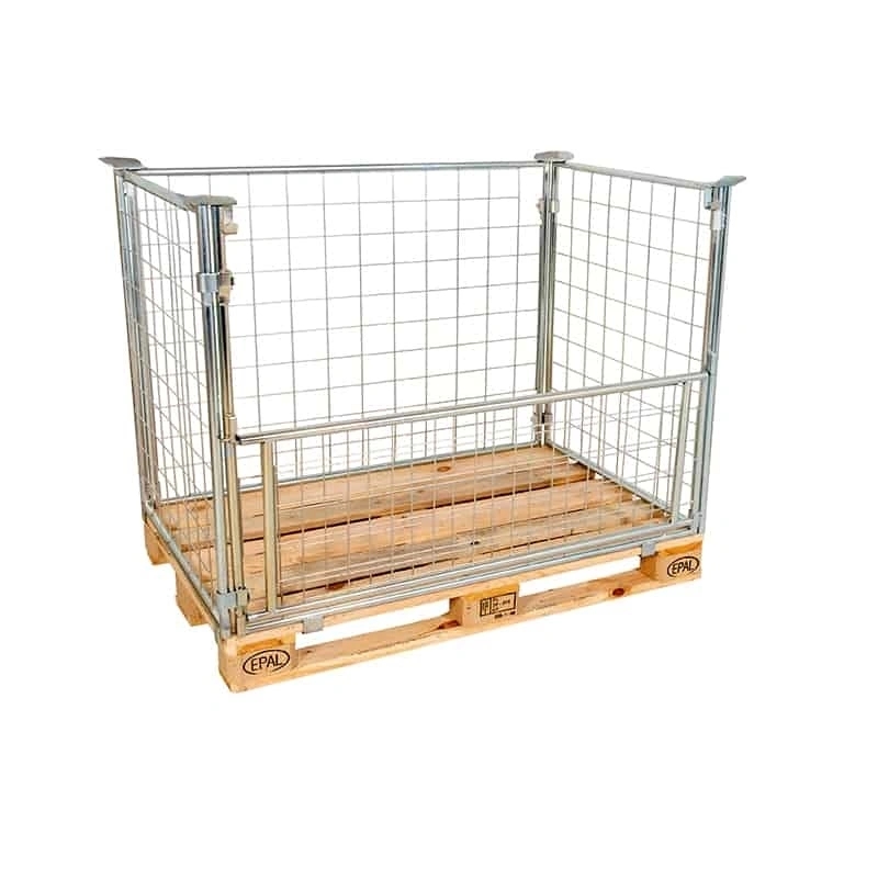 Elforzinket pallebur, 800x1200x1000 mm, billede 1