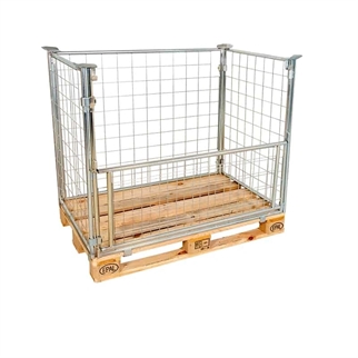 Elforzinket pallebur, 800x1200x1200 mm, billede 1