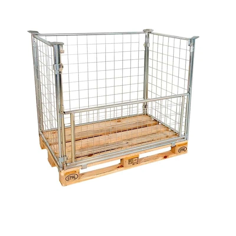 Elforzinket pallebur, 800x1200x1200 mm, billede 1