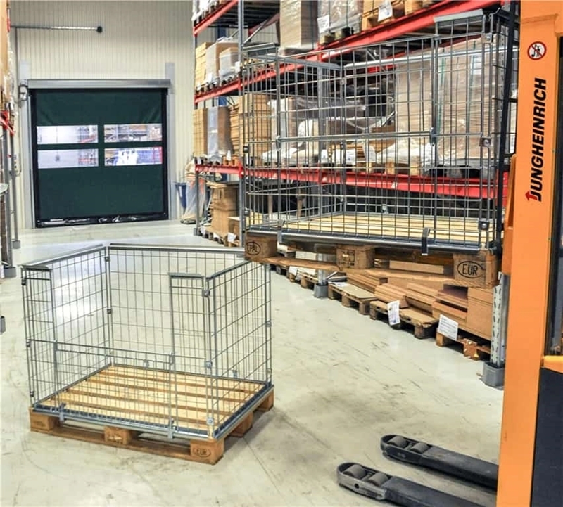 Pallebur til europalle m port på siden, 1220x820x870 mm, billede 2