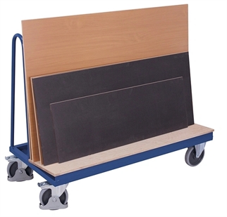 Pladevogn med hylde, 500 kg, 1500x680x1200 (BxDxH), billede 2