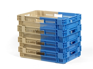 Stabel- vendbar kasse 600x400x123 mm, billede 4