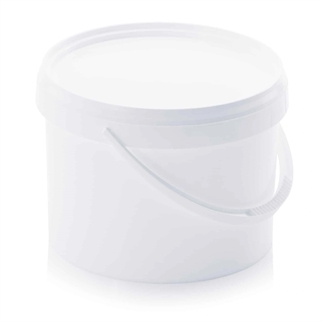 7,4 L plastspand m låg, hvid, billede 1