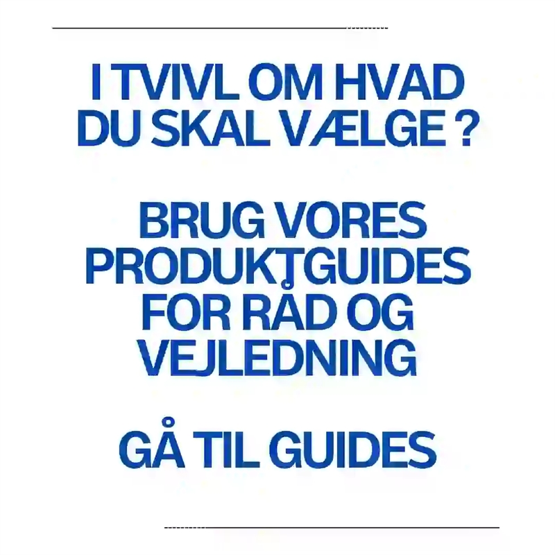 Guides til vores lager- og industriprodukter til transport og opbevaring