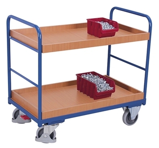 Rullevogn med hyldekant, 910x500x990 mm (BxDxH), billede 2