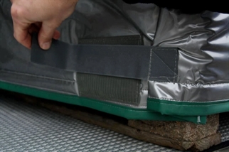 Pallehætte til industripalle, dobbelt velcro åbning, billede 1